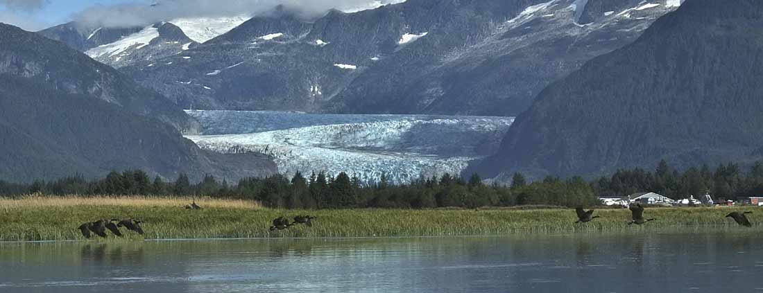Alaska Lake View w/ Glacier