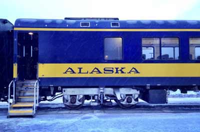 Boarding Alaska Railroad